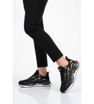 Hammer Jack Siyah Beyaz Fileli Hafif Esnek Unisex Spor Ayakkabı 101 25087-G