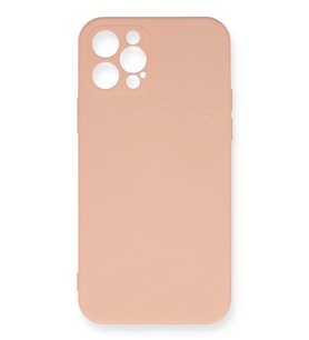Durukar® iPhone 12 Pro Max Kılıf Nano içi Kadife Silikon - Pudra