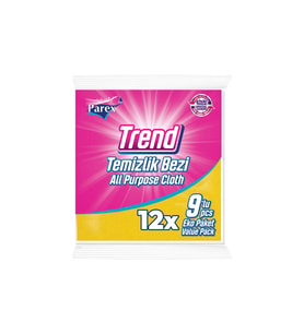 Trend 9'lu Temizlik Bezi Onikili Paket