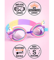 Kız Çocuk Deniz Gözlüğü Anti-Fog Unicorn (Pembe)