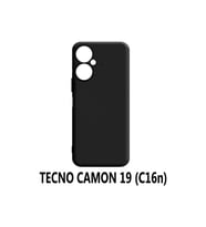 Tecno 19 Kılıf (C16N) Siyah Silikon