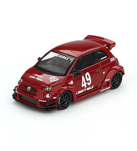 Nessiworld NessiWorld GT 1/64 LB-WOR x Abas Works ABARTH 595 Red - Blister Paket