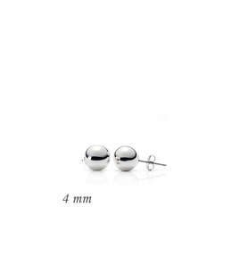 Gümüş Top Küpe - 4 mm CSR2181860