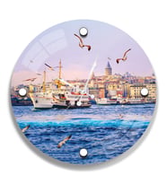 İstanbul Cam Saat - 40 cm