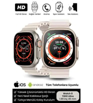 Watch 8 Ultra Series Ios Android Uyumlu Spor Sağlık Sensörlü 45mm Ultra Akıllı Saat