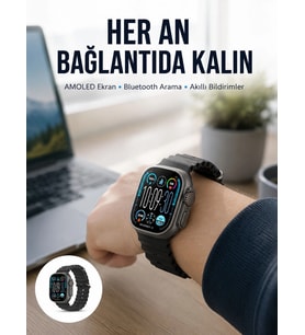 Amoled Akıllı Saat 49mm Bluetooth Arama Spor Ve Sağlık Yeni Nesil