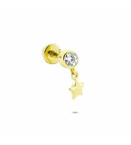 Glorria Altın Sallantı Tektaş Helix Piercing