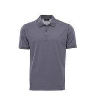 Polo Yaka Gri Düz T-shirt - Wessi