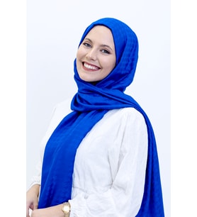 Carine Scarf Jakar Tesettür Şal Gece Mavisi