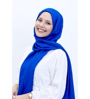 Carine Scarf Jakar Tesettür Şal Gece Mavisi