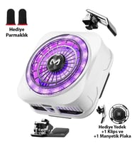 MEMO CX21 18W Manyetik Telefon Soğutucu RGB Işıklı Yarı İletken Buz Soğutmal? - SSSSSS5211-4