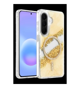 Onegif Samsung Galaxy A37 5g Lotus Simli Magsafe Kapak - Gümüş