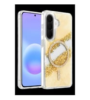 Onegif Samsung Galaxy A37 5g Lotus Simli Magsafe Kapak - Gümüş