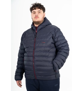 Maraton Büyük Beden Erkek Kapüşonlu Darkblue Mont