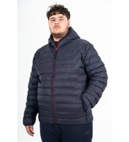 Maraton Büyük Beden Erkek Kapüşonlu Darkblue Mont