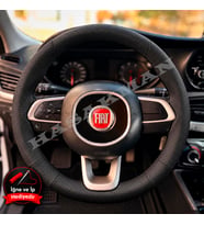 Fiat Fiorino Dikme Direksiyon Kılıfı Premium Komple Delikli Deri Siyah Dikiş 2017-2021