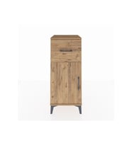 Hyperion Komodin Tek Raflı Tek Çekmeceli Tek Kapaklı 44x44x106 Çam-Çam