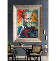 Gümüş Çerçeveli Atatürk Tablo ds226
