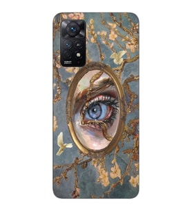 Redmi Note 12 Pro 4G Uyumlu Aesthetic Göz Tasarımlı Şeffaf Telefon Kılıfı