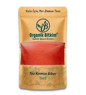 Organik Bitkim Tatlı Toz Kırmızı Biber 150 gr