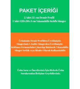 Yatella Yeni Nesil Yatak Bariyeri 120 cm Gri - Boyalı