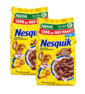 Nesquik Tam Tahıl Gevreği 1200 gr 2 li (2,4 kg)