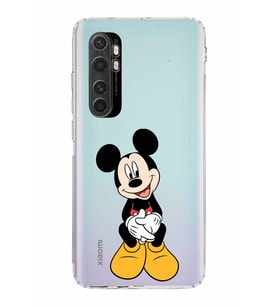 Xiaomi  Mi Note 10 Lite  Kamera Korumalı Kapak Mickey Mouse Tasarımlı Şeffaf  Kılıf