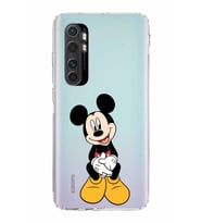 Xiaomi  Mi Note 10 Lite  Kamera Korumalı Kapak Mickey Mouse Tasarımlı Şeffaf  Kılıf