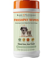 Naturals Pati, Tüy, Vücut Temizleme Mendili, Kedi ve Köpek, Doğada Çözünür, Aloe Vera, Vitamin E ve B5, Yulaf Proteini, 40 Adet