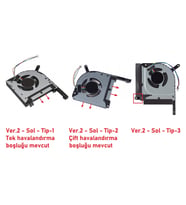 Asus FA506II-BQ150 ile Uyumlu Fan V2 (Sol Fan) Tip2