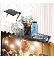 Monozone Monitor Tv Üstü Raf Stand Portatif Katlanabilir Düzenleyici Raf Telefon Standı Tv Askı Aparatı