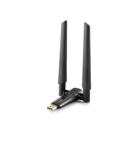 Usb Wıfı Adaptor 2.4Ghz&5Ghz Aıc8832Bu Ax1800 Wifi6 1200Mbps Siyah UAX06