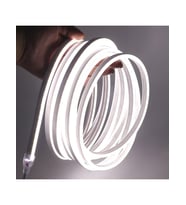 220V Neon LED Hortum 20 Metre 6400K Beyaz Işık 120 LED/m Tak Çalıştır IP65 Su Geçirmez Şerit LED Dış Mekan Aydınlatma