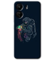 Xiaomi Redmi 13C Kılıf HD Desen Baskılı Kılıf - Astronot Kıyafeti