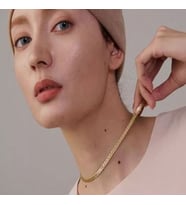 KISA MODERN ZİNCİR KADIN KOLYE GOLD ÇELİK ÜZERİ ALTIN KAPLAMA 2 SENE GARANTİ BELGELİ