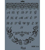 Mey İthalat® Rich New Seri N-114 Stencil 35x25 cm