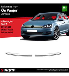 VW Golf 7 Krom Ön Panjur 2 Prç. Midline 2013-2017