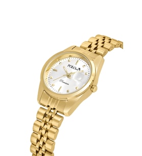 Polo Air Mercek Takvimli Kadın Kol Saati Gold Renk PL-1611B1x