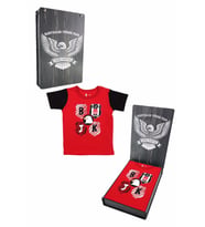 Beşiktaş Orijinal Bebek T-Shirt Hediyelik Ahşap Kutulu (Kırmızı)