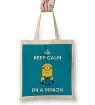Keep Calm I'm A Minion Stuart Bez Çanta Uzun Saplı