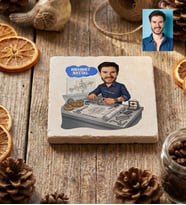 Kişiye Özel Karikatürlü Makine Mühendisi Bardak Altlığı Mühendisler Günü Hediyesi