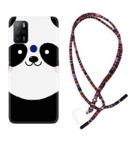 Omix X300 X500 X400 X600 X700 Kılıf Boyun Asklı Rasta Silikon Sevimli Panda 1794