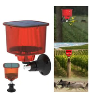 Ayt Powermaster PM-26955 Mikrofonlu Sesli Hayvan Kovucu Alarm Cihazı Solar Güneş Enerjili Panelli Vahşi Hayvan Kovacağı