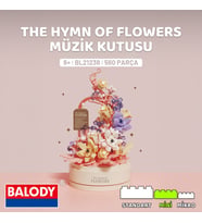 Balody The Hymn of Flowers Müzik Kutusu (BL21238) – Mini Blok Yapı Oyuncakları Seti (Pembe)
