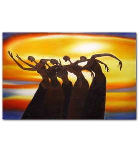 Cakatablo Dans Eden Afrikalı Kadınlar  MDF Tablo