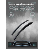 Volkswagen Caddy 2020-2023 Cam Rüzgarlığı 2li Takım (Siyah)