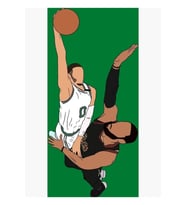 Jayson Tatum, Lebron Tablo Ahşap Poster Dekoratifna Bastı