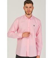 G725 DEWBERRY ERKEK GÖMLEK-KOYU PEMBE