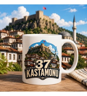 AJANS 313 37 Kastamonu Kale ve Tarihi Evler Temalı Hediyelik Kupa