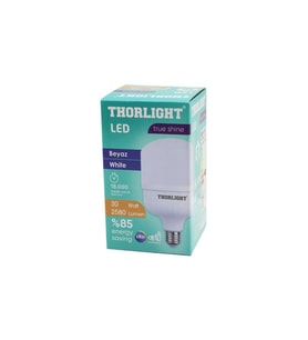THORLIGHT T-30B  30W  E27 TORCH T-SHAPE  BEYAZ  LED AMPUL  2580 LUMEN - 6400K - 18000 SAAT - 2835 SMD LED (5343)